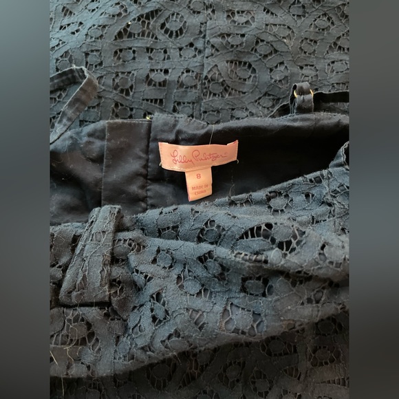 Lilly Pulitzer Navy Blue Karina Lace Mini Dress - Picture 2 of 11